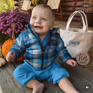 PATAGONIA - Infant’s Puffer Coat - Blue - ( 3-6 Months ) - Excellent Condition